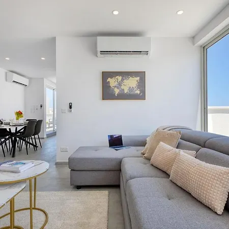 Elegant 2br Penthouse With Terrace And Jacuzzi In St Julians * San Ġiljan