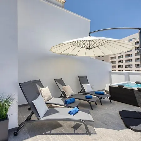 Elegant 2br Penthouse With Terrace And Jacuzzi In St Julians * San Ġiljan